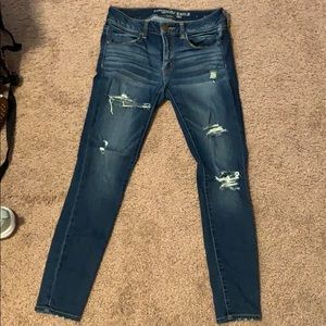 American eagle skinny jean distressed
